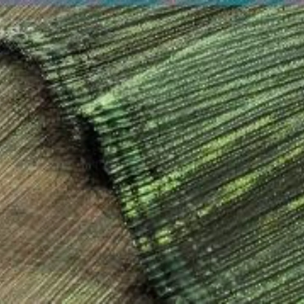 

Candy Green Crushed Fabric Gradient Organza Stiff Decorative Clothing Shoes Hats Designer for Sewing Material Wholesale Cloth