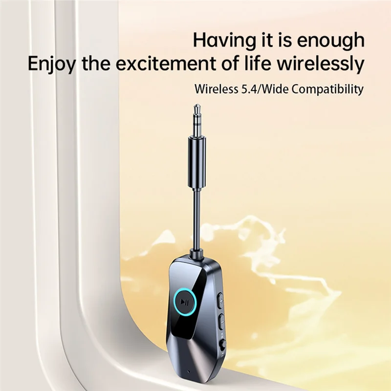 

Bluetooth Transmitter Bluetooth 5.4 Stereo Portable For AUX Vehicle-Mounted Aircraft