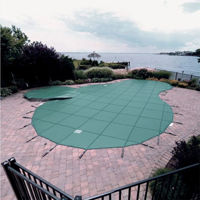 16FT*32FT Mesh Safety Pool Cover PP 165GSM Premium Swimming Pool Safety Cover