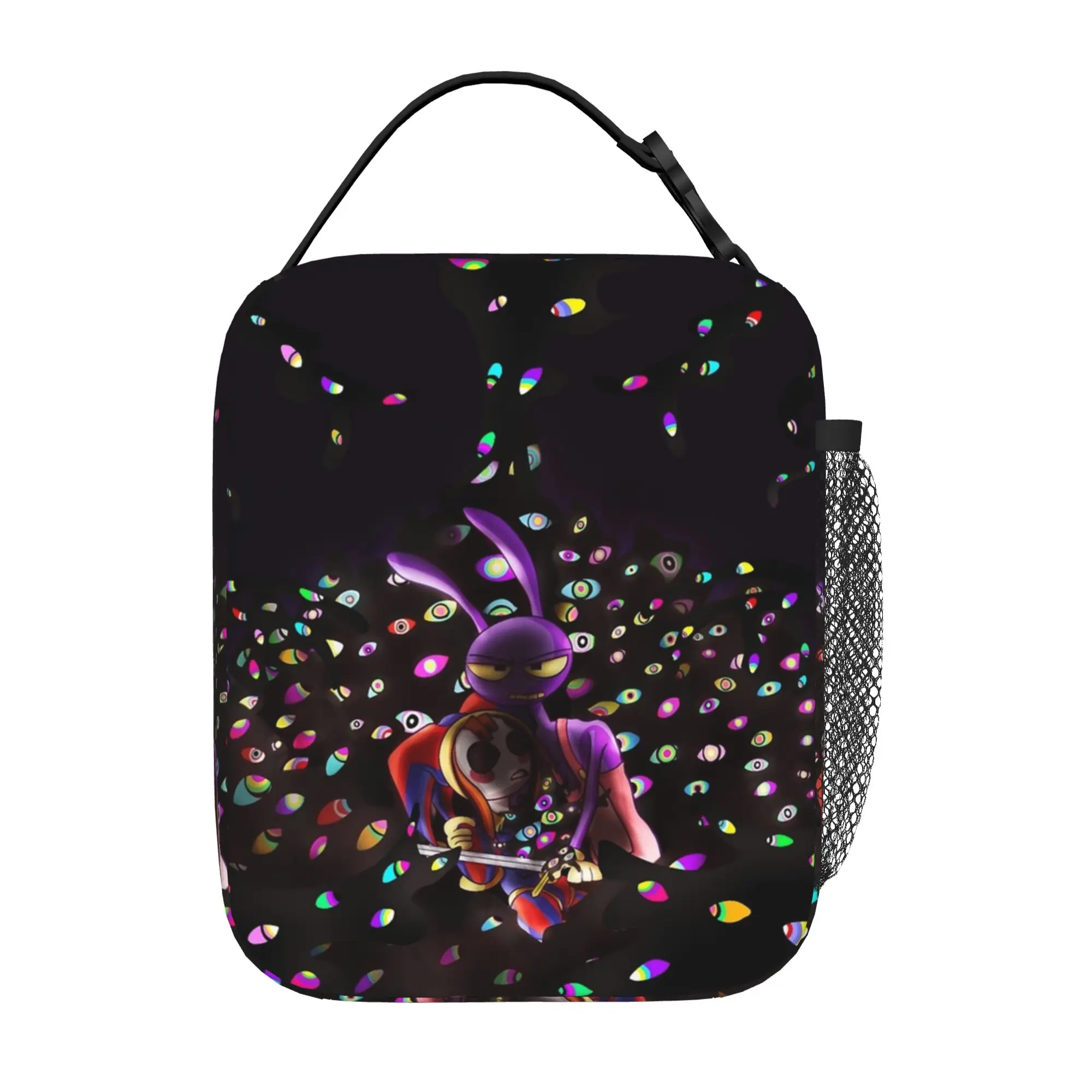 Pomni Jax Digitals Circus Thermal Insulated Lunch Bags for Picnic Portable Food Container Bags Thermal Cooler Lunch Boxes