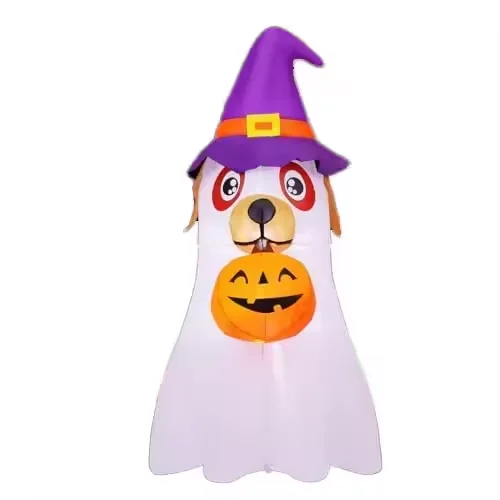 Halloween Party Decorations Cute Puppy Ghost Pumpkin Inflatables Built in LEDs