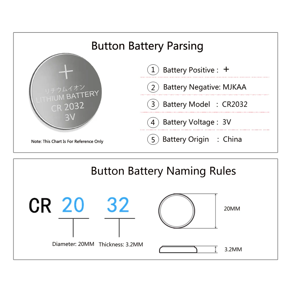 100 sztuk CR2032 baterie guzikowe BR2032 DL2032 ECR2032 komórki bateria litowa 3V stos CR 2032 na zegarek elektroniczna zabawka pilot zdalnego