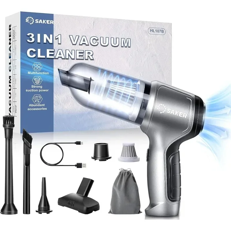 

Saker Car Vacuum Cleaner Portable Cordless High Power Equipped with Brushless Motor