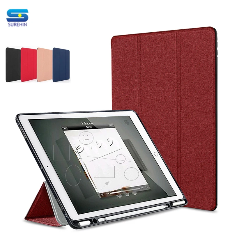 

SUREHIN Nice Cover For apple iPad 10.2 Case Blue Red Soft Protective Shell Back Leather Smart Cover for iPad Air 10.5 Case