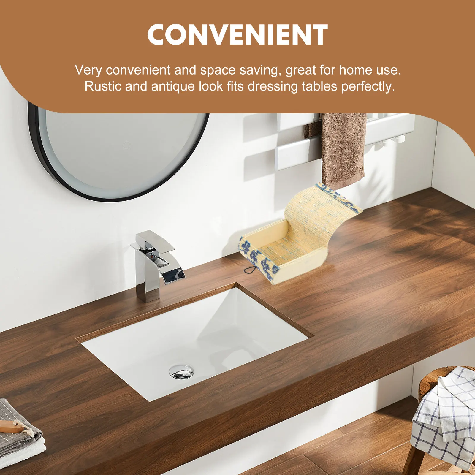 

6Pcs Bamboo Treasure Chest Miniature Sundries Organizer Jewelry Storage Box Vintage Rustic Keepsake Container for Rings Earrings