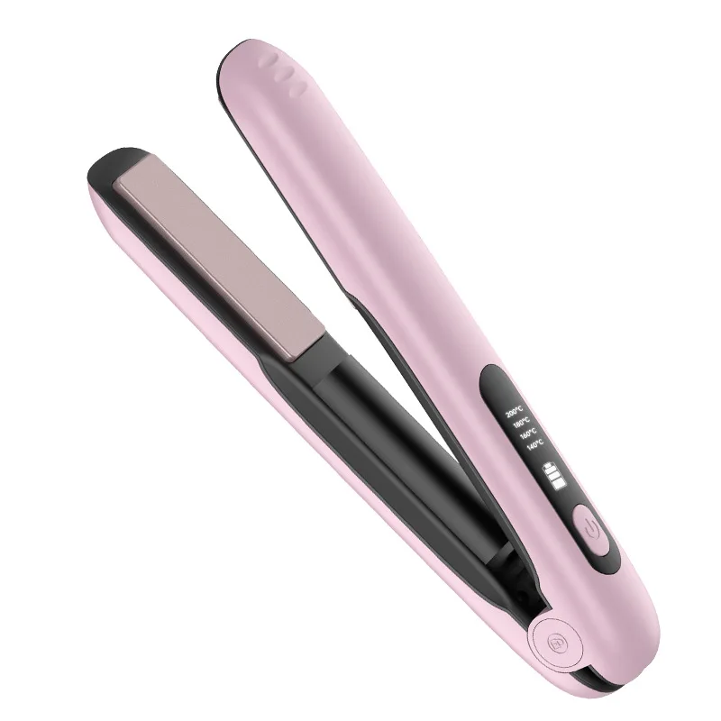 USB Charging Wireless Hair Straightener Straight Roll Dual-purpose Curling Iron Portable Straight Plate Splint Hairstraightener