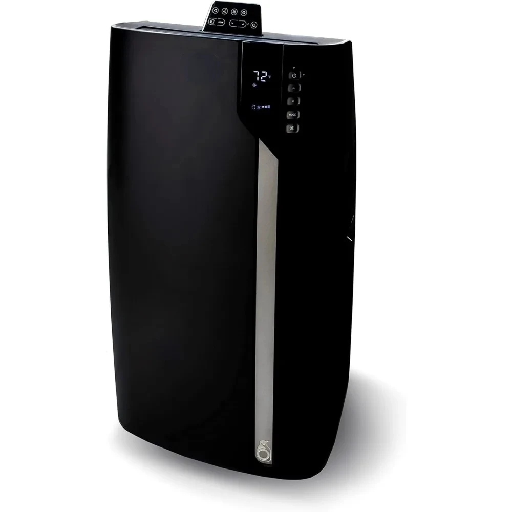 Black Portable Air Cooler with Remote Control and Dehumidifier