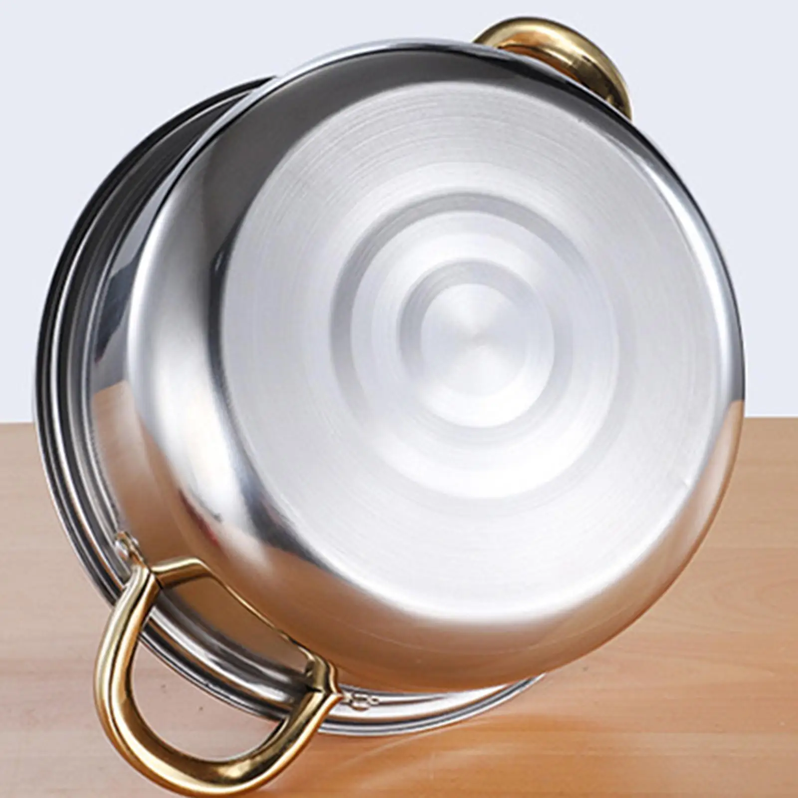 6Pcs Stainless Steel Cookware Set Soup Pot,Portable with Glass Lid, Frying Pan, Kitchen Cooking Set, Pots and Pans for Home