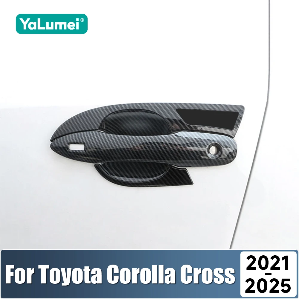 

For Toyota Corolla Cross XG10 2021 2022 2023 2024 2025 Hybrid ABS Car Door Handle Bowl Cover Protection Decoration Accessories
