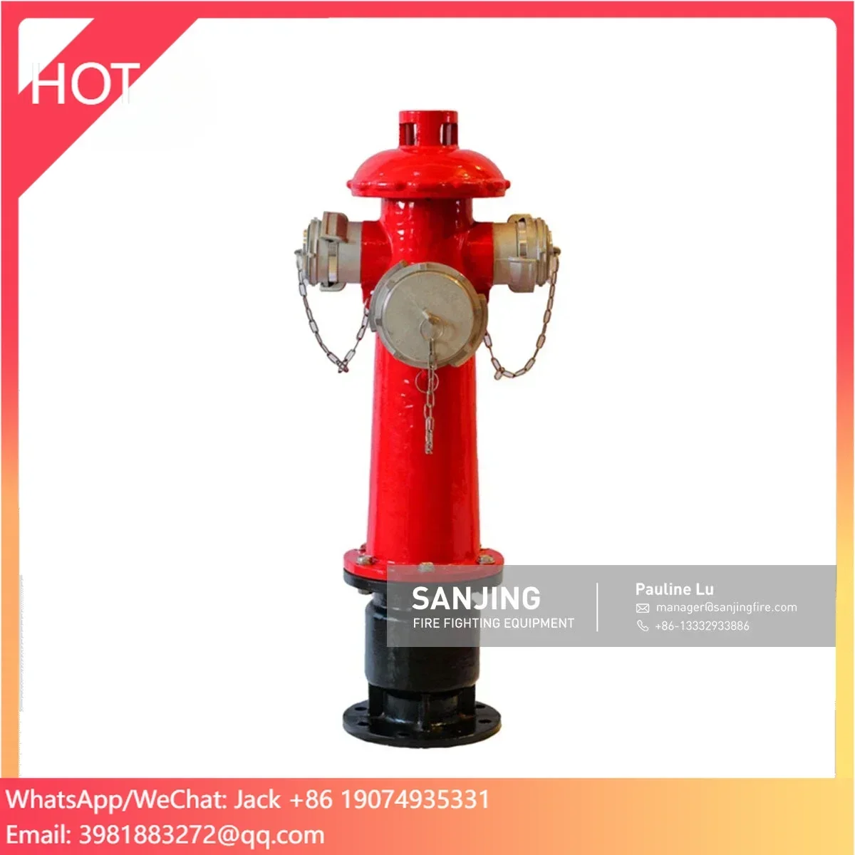 

4" Dry Barrel Outdoor Fire Hydrant For Fire Fighting System Price