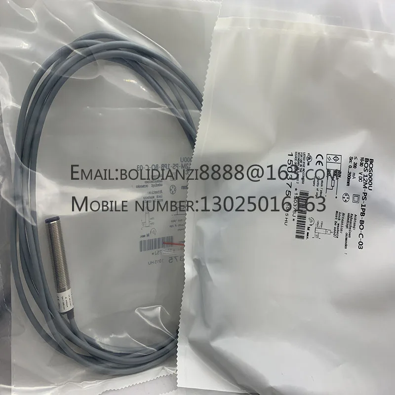 Novo sensor fotoelétrico do interruptor, BOS000U BOS 12M-PS-1PB-BO-C-03