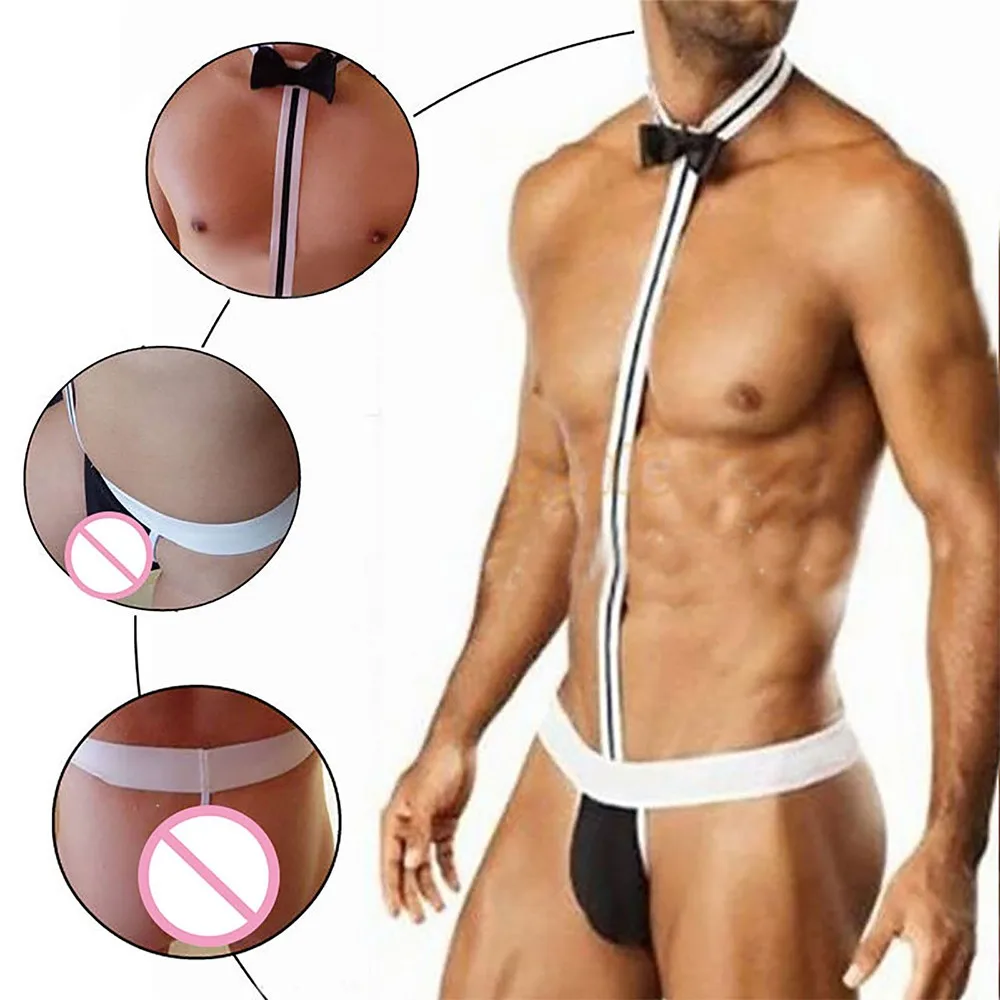 Tangas Cordas Homme Bodysuit dos homens, Sissy Jock Strap, Traje De Garçom, Lingerie G-String, Cueca Bolsa, Roupa Interior Sexy