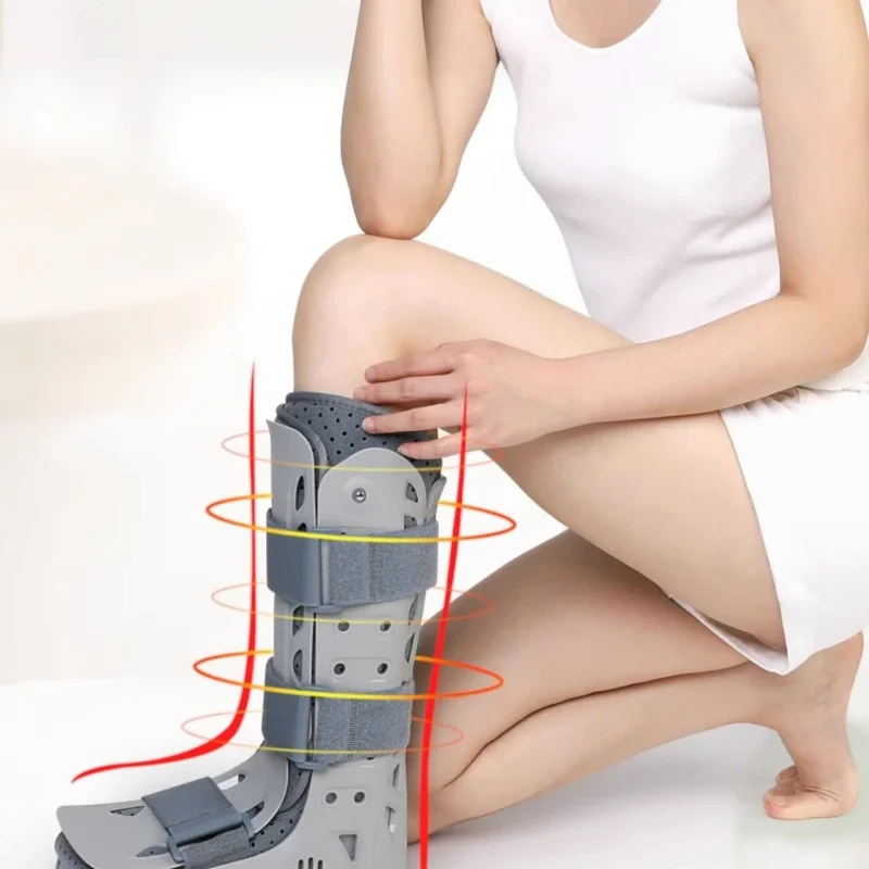 PP Ankle Support - Vibration Reduction Ankle Fixator, Pneumatic Cushion Walking Aid, Slip-Resistant Ankle Gear