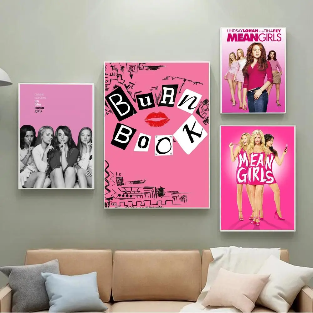 Mean Girls Movie Frameless DIY Sticky Poster Waterproof Paper Sticker Coffee House Bar Home Decor