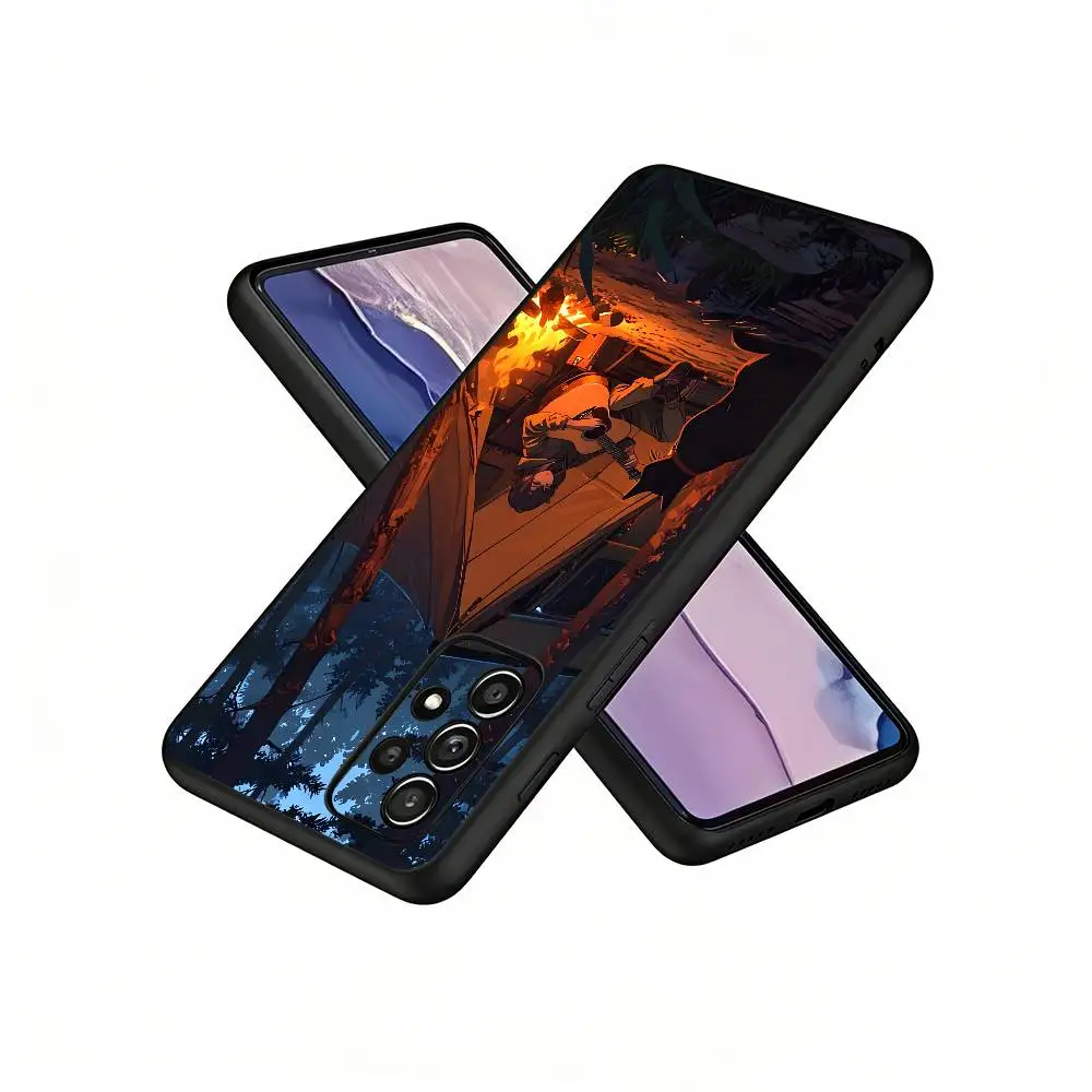 Camp Summer Silicone Protect Case For Samsung A21 31 51 53 20 22 30 32 42 50 70 Cover
