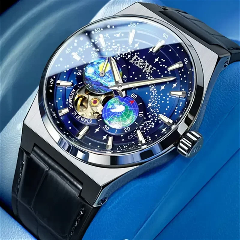 Series Luxury  Mechanical Watch for Men Stainless Steel 50M Waterproof HD Luminous Sapphire Mens Watches