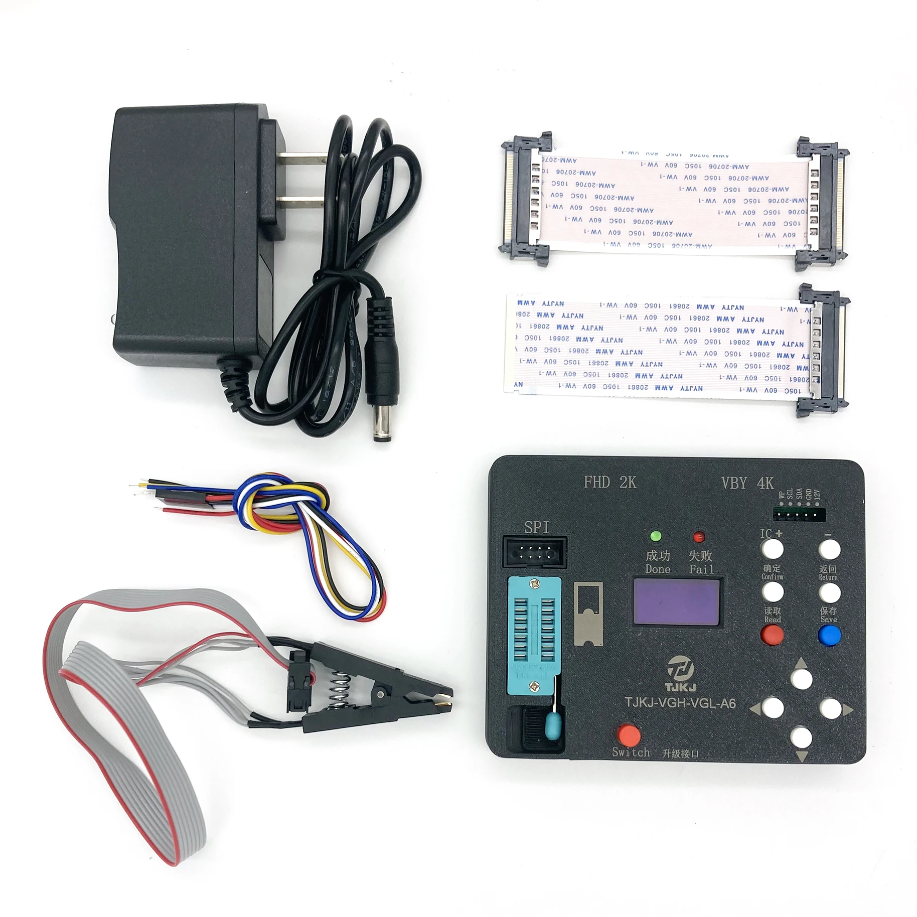 New Version TJKJ-VGH/VGL-A6 VGH/VGL Programmers TU KU MU BU NU AU CU DU TV screen repair tool for Samsung for LG and Other TVs