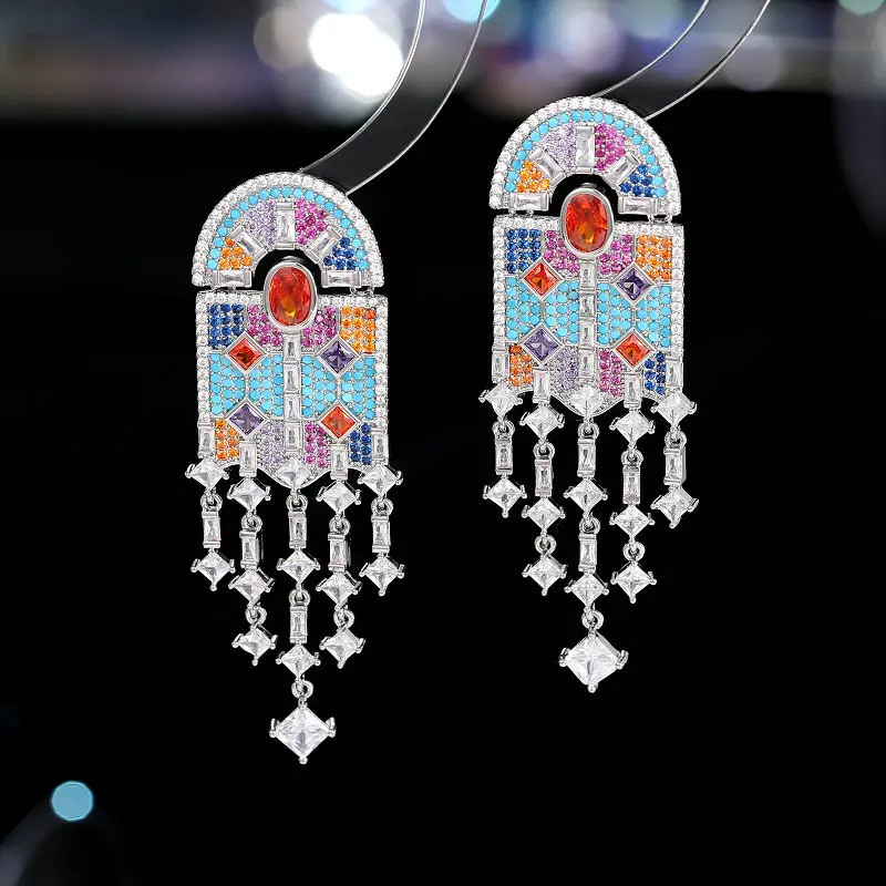 Bilincolor Bohemia Long Tassle Earring for Wome Gift