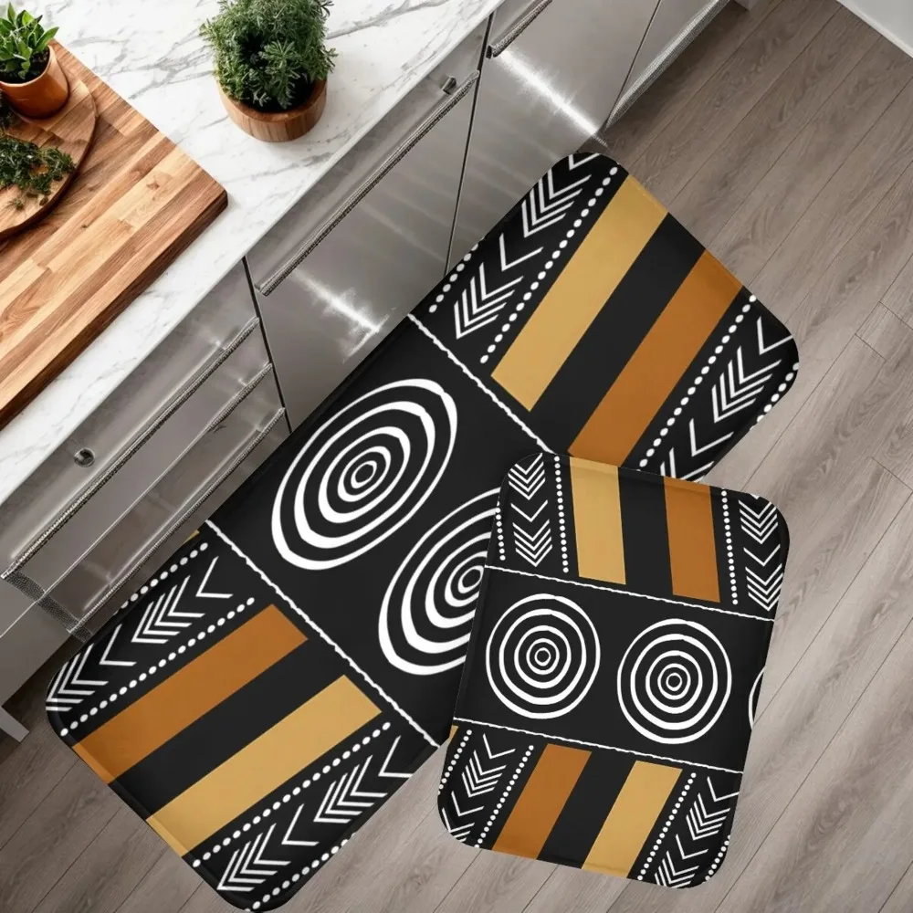 

Кухонный коврик в африканском стиле - ковер с этническим узором для столовой, гостиной и дома, машинная стирка, декоративный ковер для весны и лета