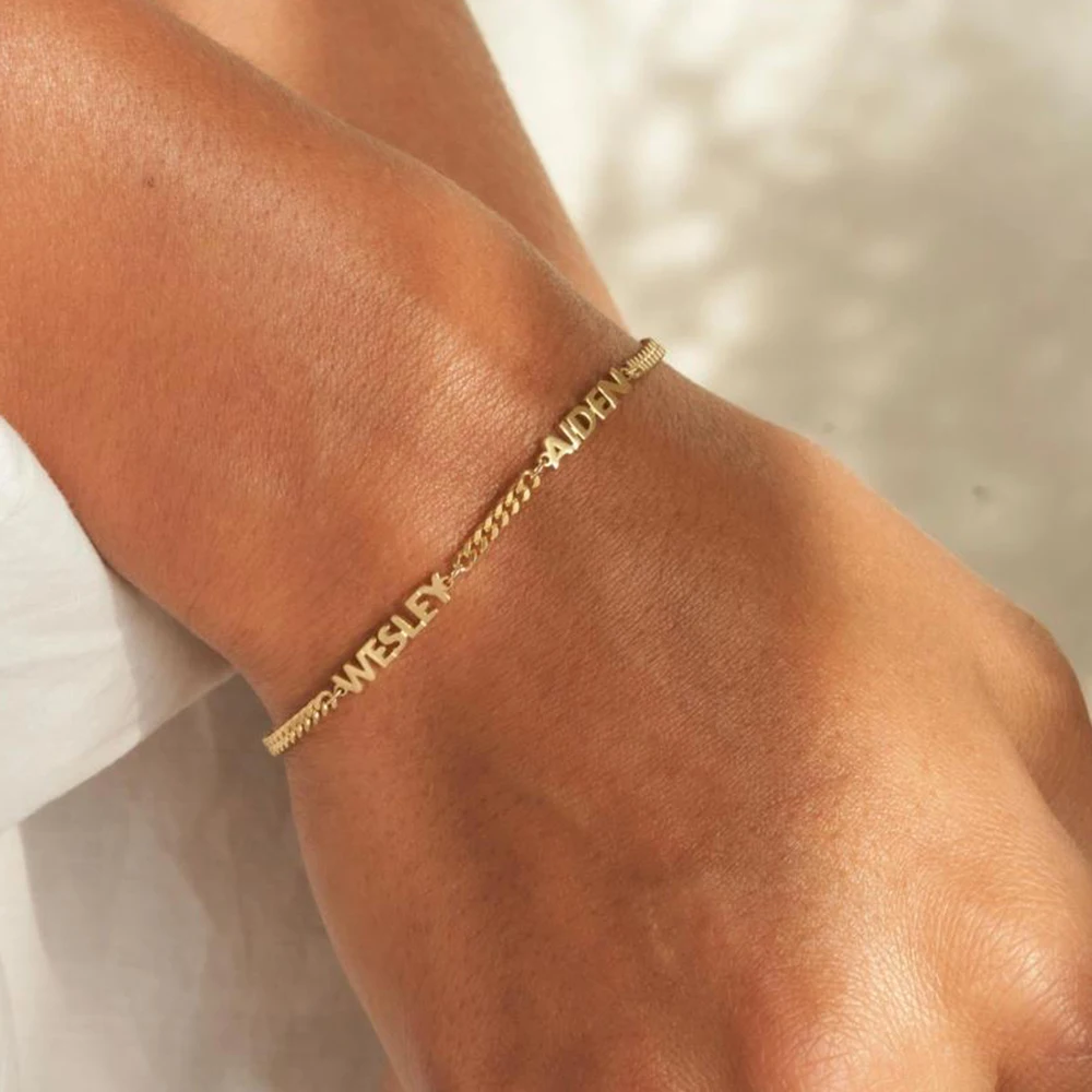 

Customized multi-name bracelets, personalized bracelets, children's name bracelets, ladies' gifts, birthday gifts
