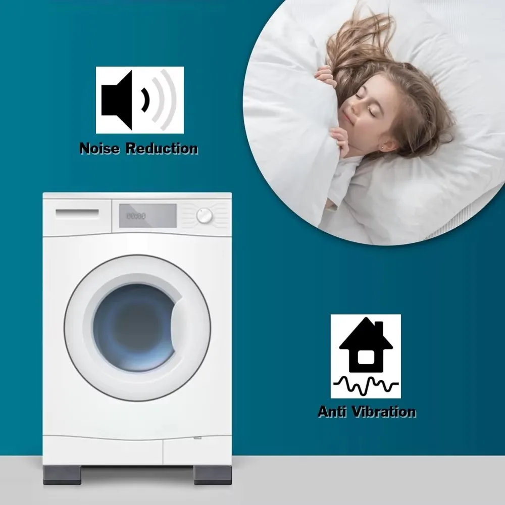 4 шт. антивибрационные подушечки, подушечки для ног, универсальная стиральная машина, противоскользящий ролик, комплект, подъемная подставка для мебели, подъемная основа для ног