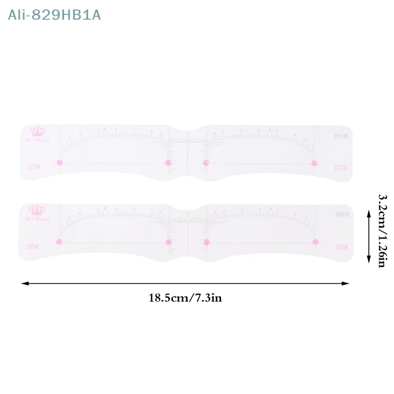 Ensemble de formes de sourcils en plastique portable pour femmes, outils de dessin de sourcils, modèle de muguet, 12 pièces par ensemble