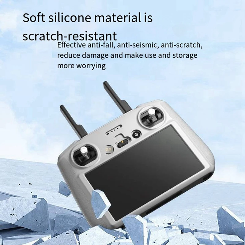 For DJI Air3/Mini4pro With Screen Remote Control Protective Cover RC2 Silicone Cover Drone Accessories