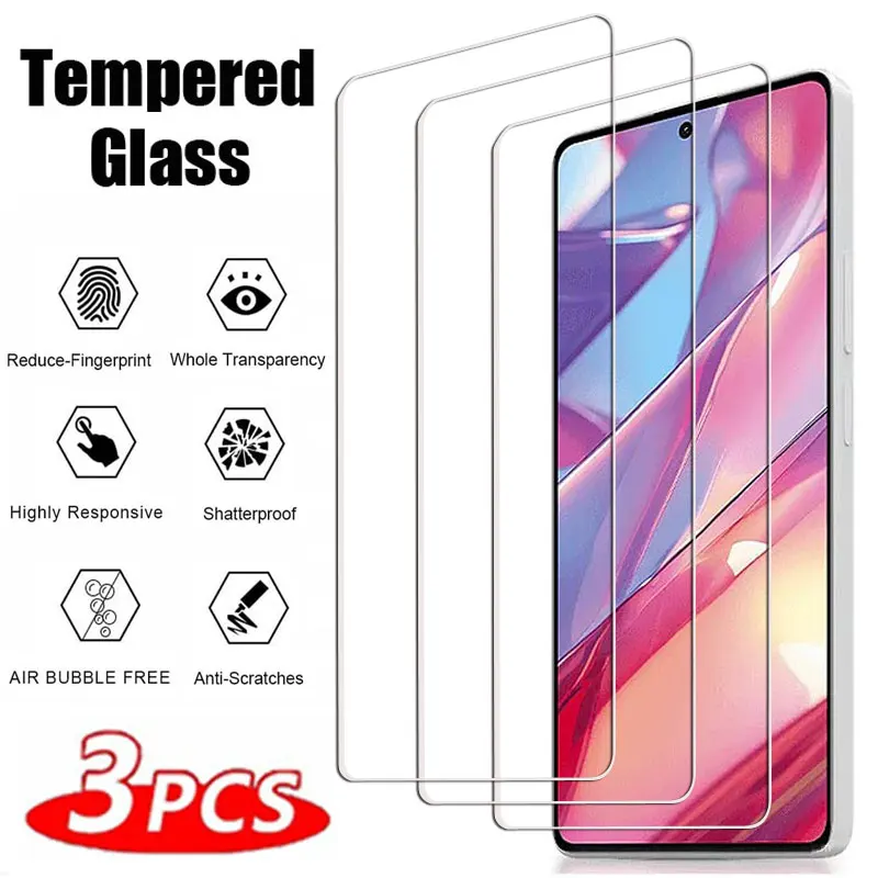 3Pcs Full Tempered Glass For Redmi Note 11 11R 11T 11SE Screen Protector For Redmi Note 12 Pro Plus 12R 12T 13 Protective Film