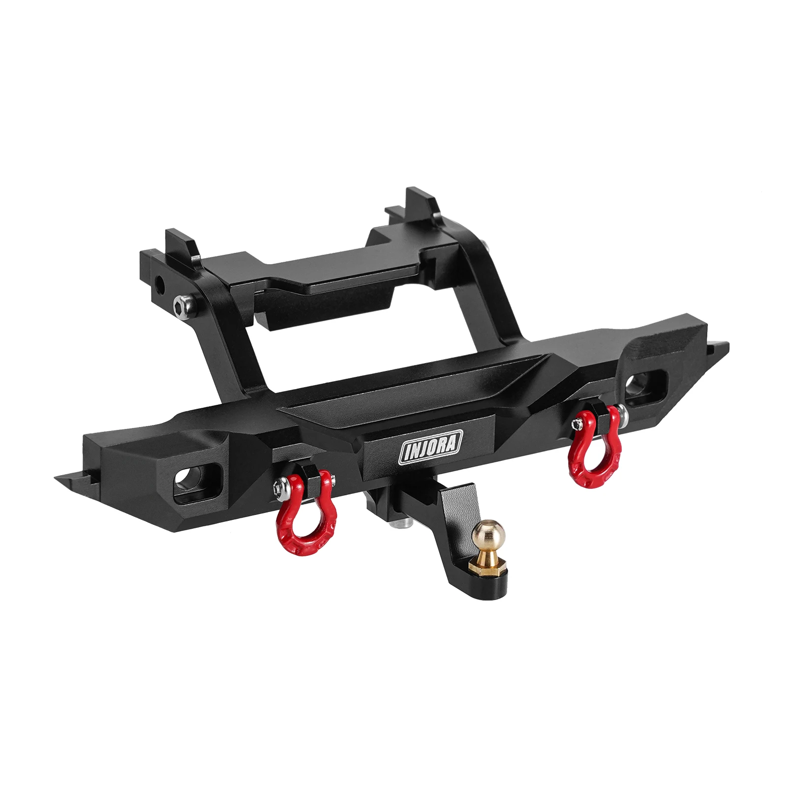 INJORA CNC aluminium voorste achterbumper met verlichting voor 1/18 RC Crawler TRX4M Defender Upgrade (4M-88)