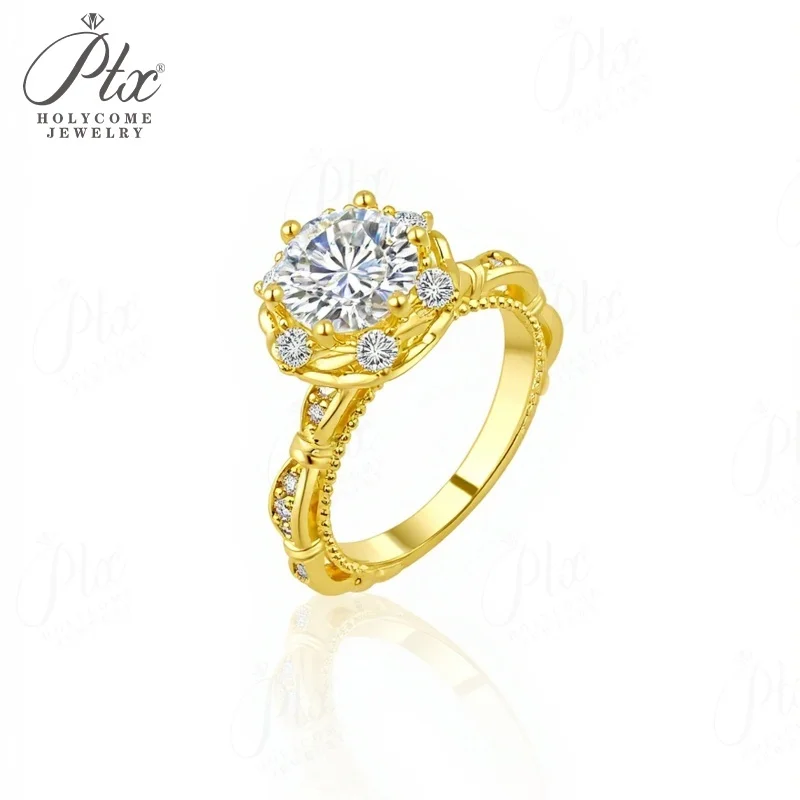 925 Sterling Silber Ring Moissanit 1,5CT D-Farbe Charm-Schmuck für Damen Ehering Hochwertiges Geschenk Feiner Schmuck Großhandel – Detail 1