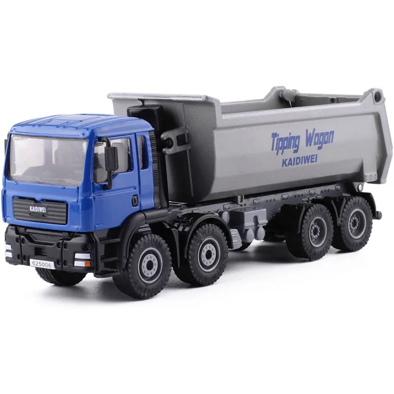 1:50 KDW Alloy Diecast Dump truck Dump truck engineering truck Model Toy Vehicle  For Kids Toys Gift Decoration Collection