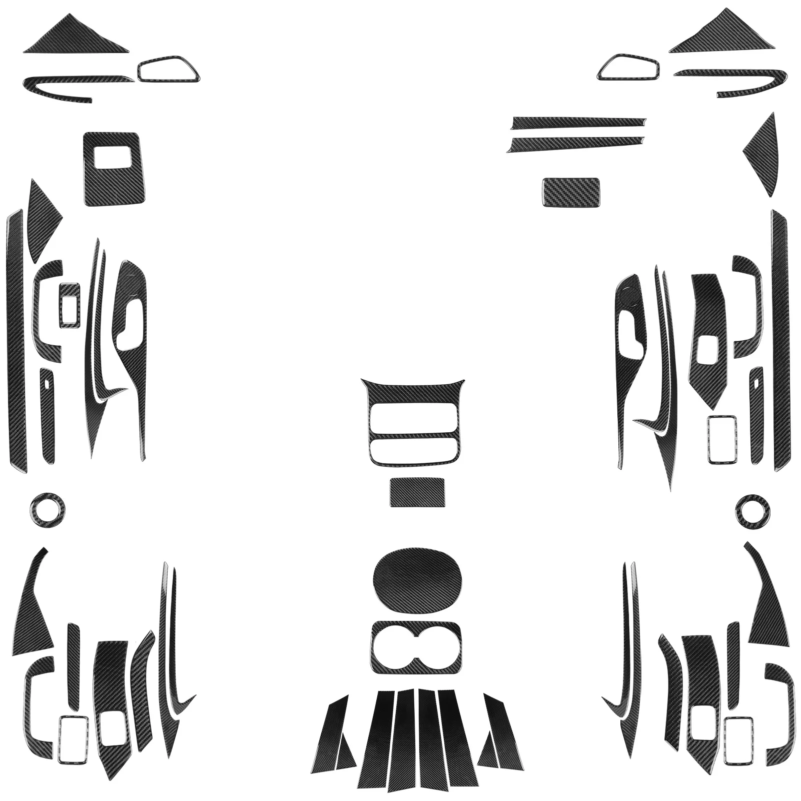 

Carbon Fiber Interior Trim sticker for BYD sealPractical Good quality