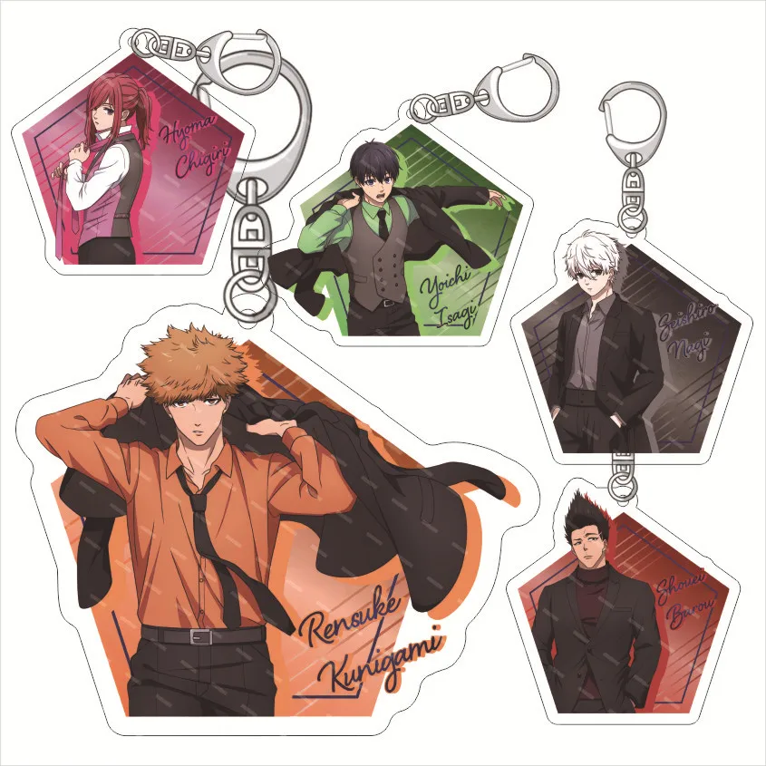 Anime Blue Lock Acrylic Keychain Stand Model Plate Figure Display Children Ornaments Pendant Desk Decoration Accessories