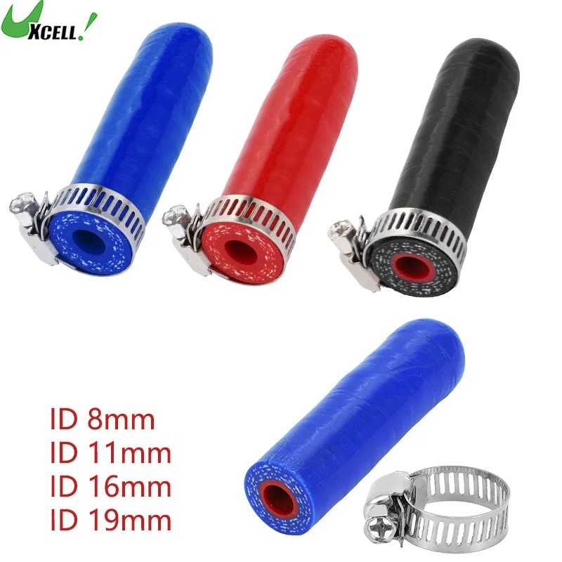 

UXCELL 8 мм ID силиконовая резиновая торцевая крышка шланга, прямая, длина 60 мм, толщина 5,4 мм для турбонадпускного клапана охлаждающей жидкости, вакуумного клапана