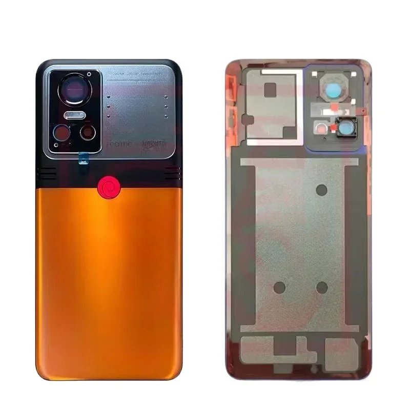 For Realme GT Neo 3 Neo3 Middle Frame / Front LCD Bezel / Back Glass Cover Rear Battery Door Housings Case Replacement