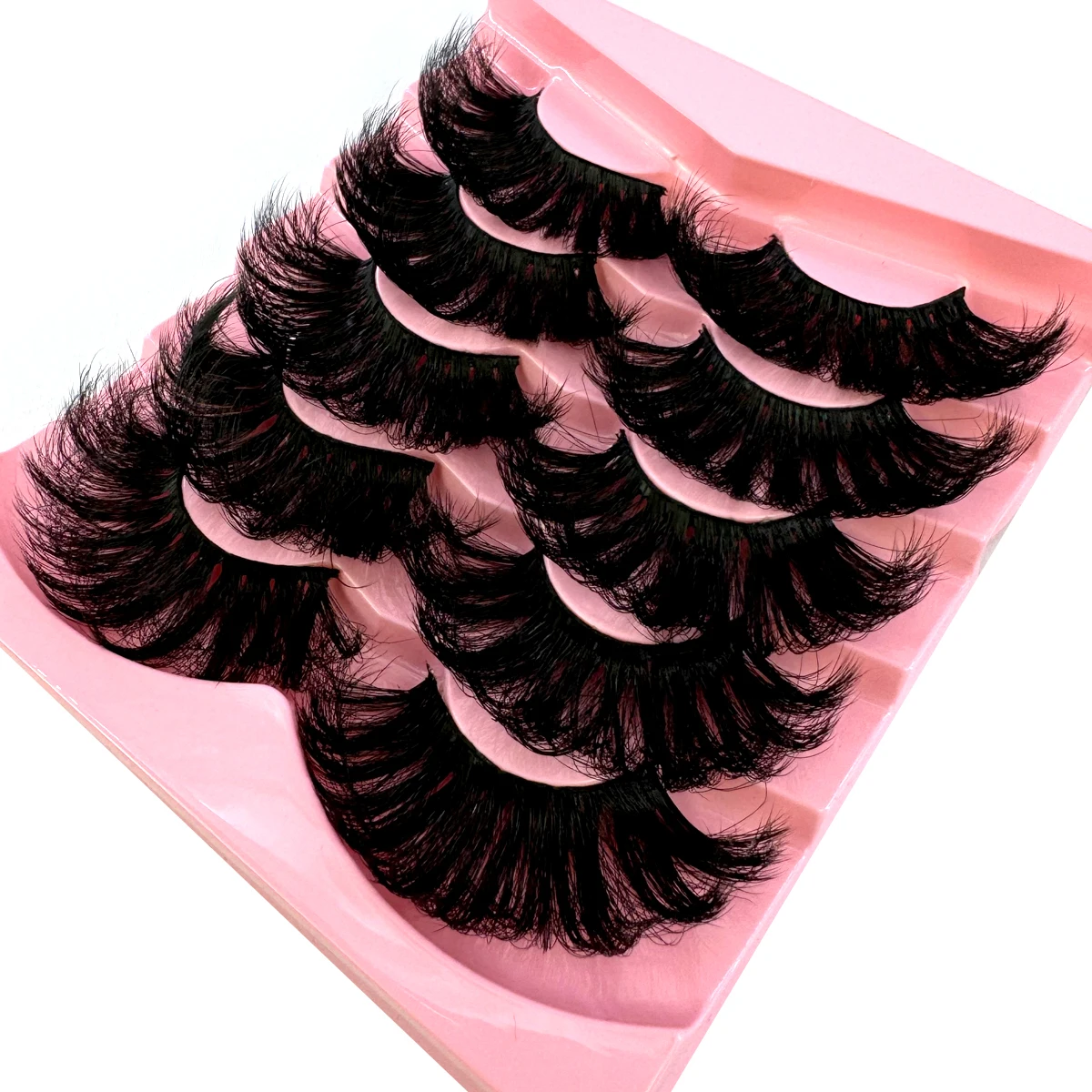 HBZGTLAD Flauschige Lange Wimpern 3D Faux Mink Wimpern Natürliche Falsche Wimpern Dramatische Weiche Volumenwimpern Wimpernverlängerung Make-up – Detail 24