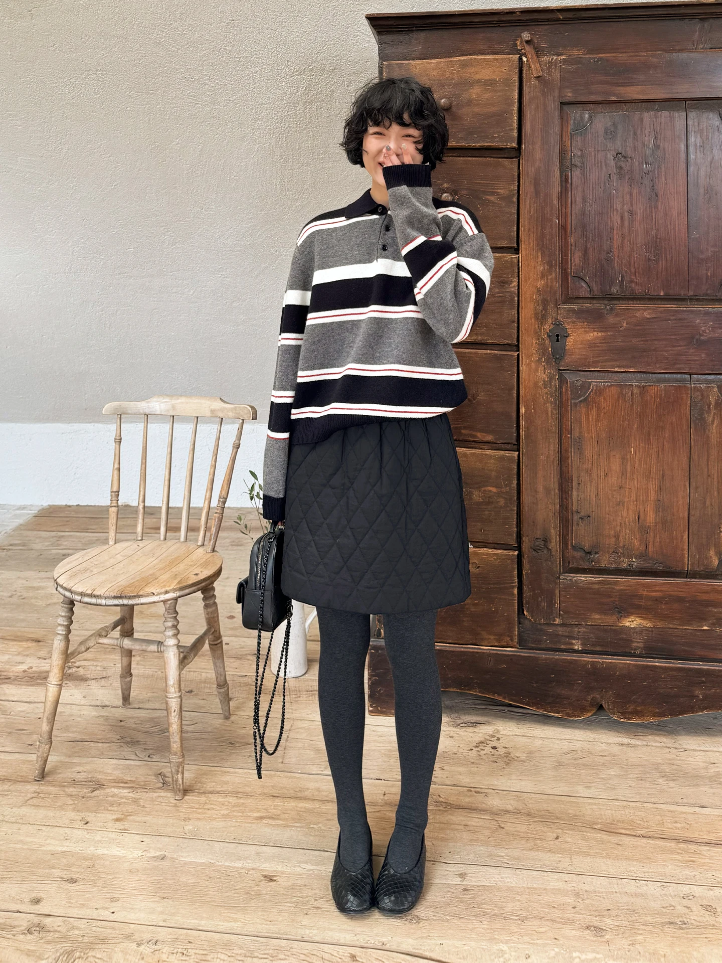 

Юбка А-силуэта для похудения с геометрическим узором, женская, в стиле ретро, из хлопка, повседневная, со средней талией, от BUUE