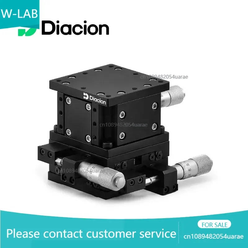 Diacion XYZ Multi-axis 60*60mm Aluminum Alloy Linear Ball Guide Stage High Accuracy Precision Laboratory Testing Manual 3kgf