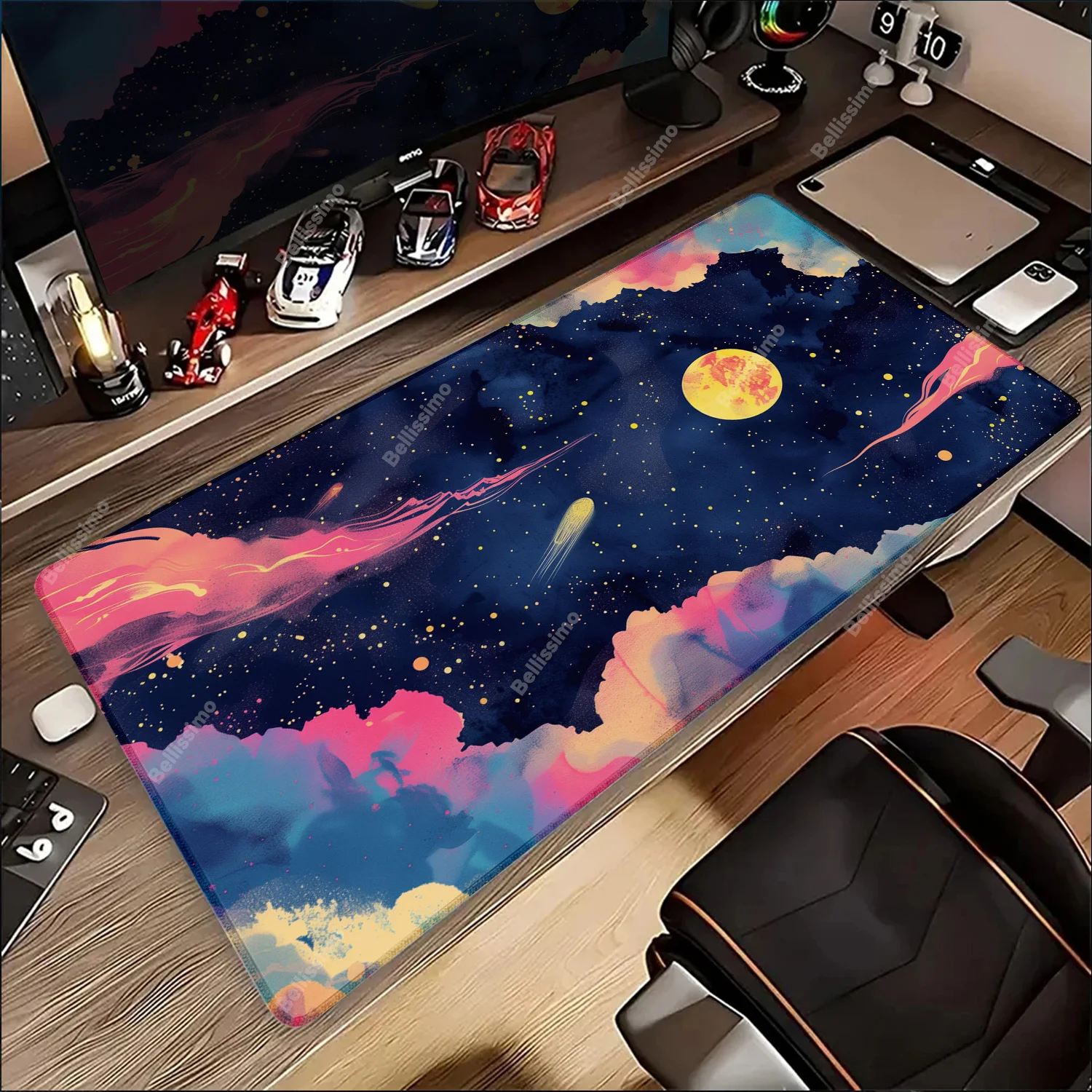Anime Cartoon Moon Mouse Pad Laptop Gaming Keyboard Rug XL Decorate desktop Mousepad PC Accessories Gamer Cabinet Desk Mat