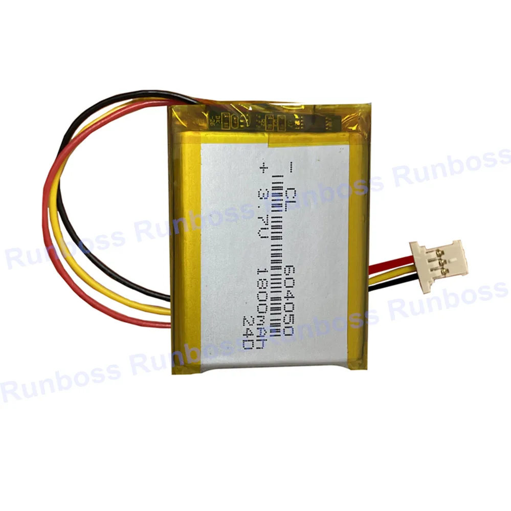 1-10PCS 3.7V 1800mAh 604050 Li-Polymer Rechargeable Battery With 3 Wires Plug for Air Purifier MP3 Power Bank Headset Headphones