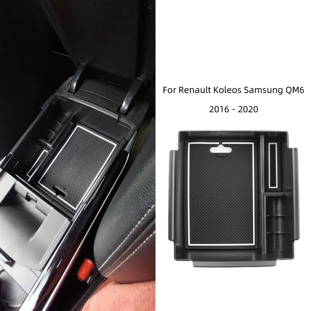 Auto-Armlehnen-Aufbewahrungsbox für Renault Koleos Samsung QM6 2017-2022, zentrale Steuerung, Innenraum-Aufbewahrungszubehör – Detail 6