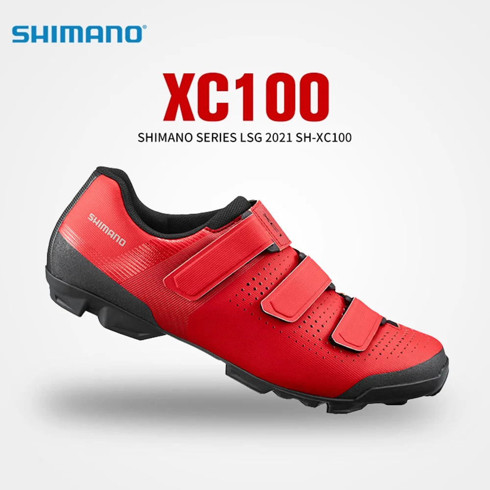 

SHIMANO XC100 MTB Cycling Shoes Mountain Bike SPD Lock Shoes Off-Road XC Cross Country Racing Breathable Lightweight