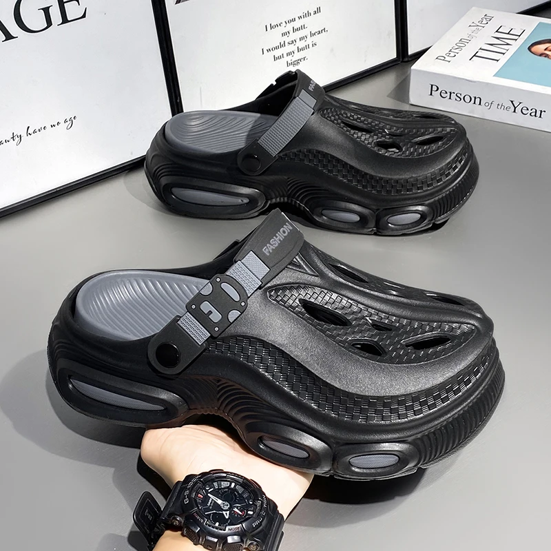 

Men's Couple Slippers, Summer Beach Sandals, Outdoor Wear, Non-Slip, Lightweight, Breathable Shoes