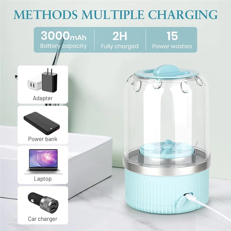 

A04G-Compact Mini Portable Washing Machine, Deep Cleans Underwear, For Apartment, Dorm, RV, Travel Hotel