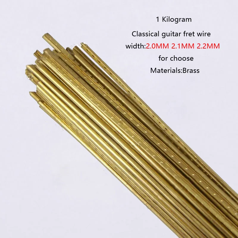 

1 Kilogram Brass Straight Line Classical Guitar Fret Wire,Guitar Fingerboard Fret Wire - Width 2.0mm & 2.1mm & 2.2m