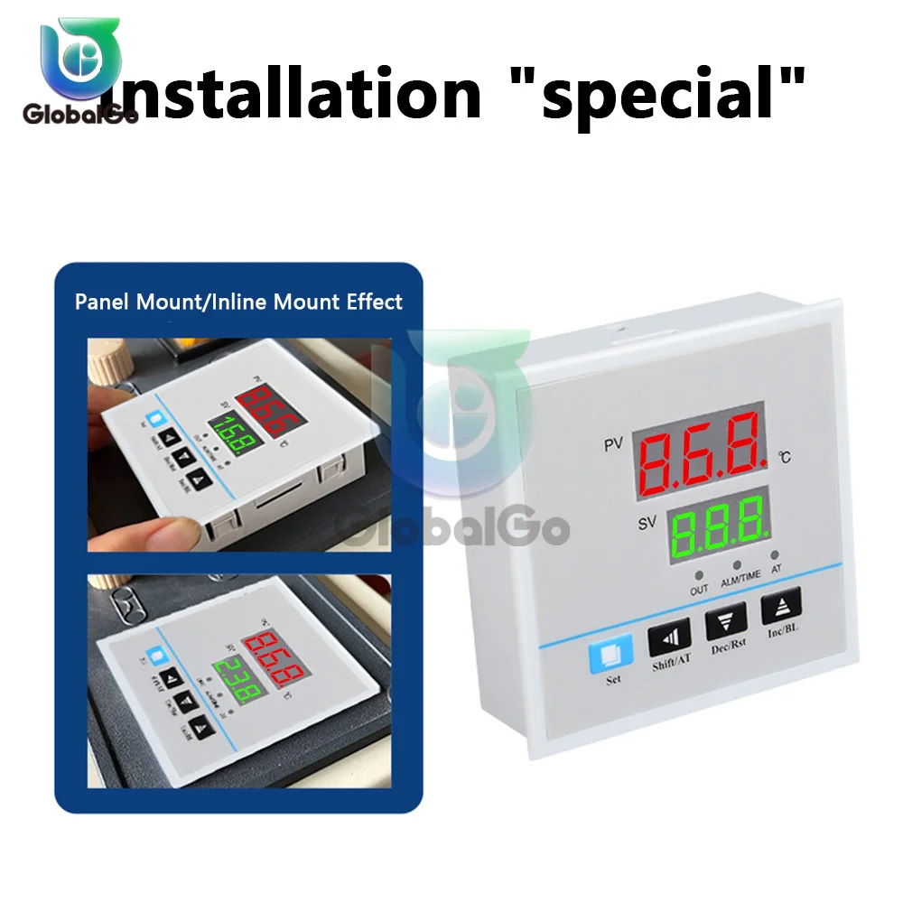 AC220V 0 ~ 999 ℃ ذكي تحكم في درجة الحرارة ترموستات أدى العرض الرقمي فرن المطبخ تحكم في درجة الحرارة اختبار