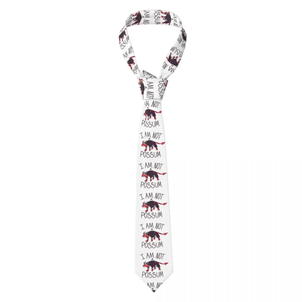 

Пользовательские я не босс мультфильм POSSUM Helluva Boss галстуки мужские шелковые галстуки для свадьбы