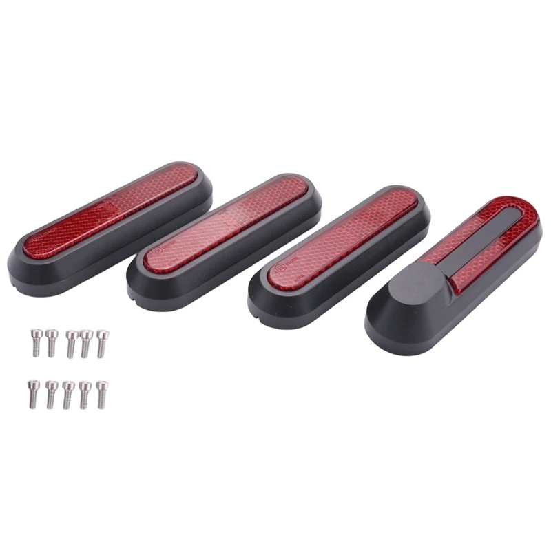 

4PCS Electric Scooter Motor Protection Cover Wheel Decoration Cover Reflective Strip For Xiaomi M365 1S PRO PRO2