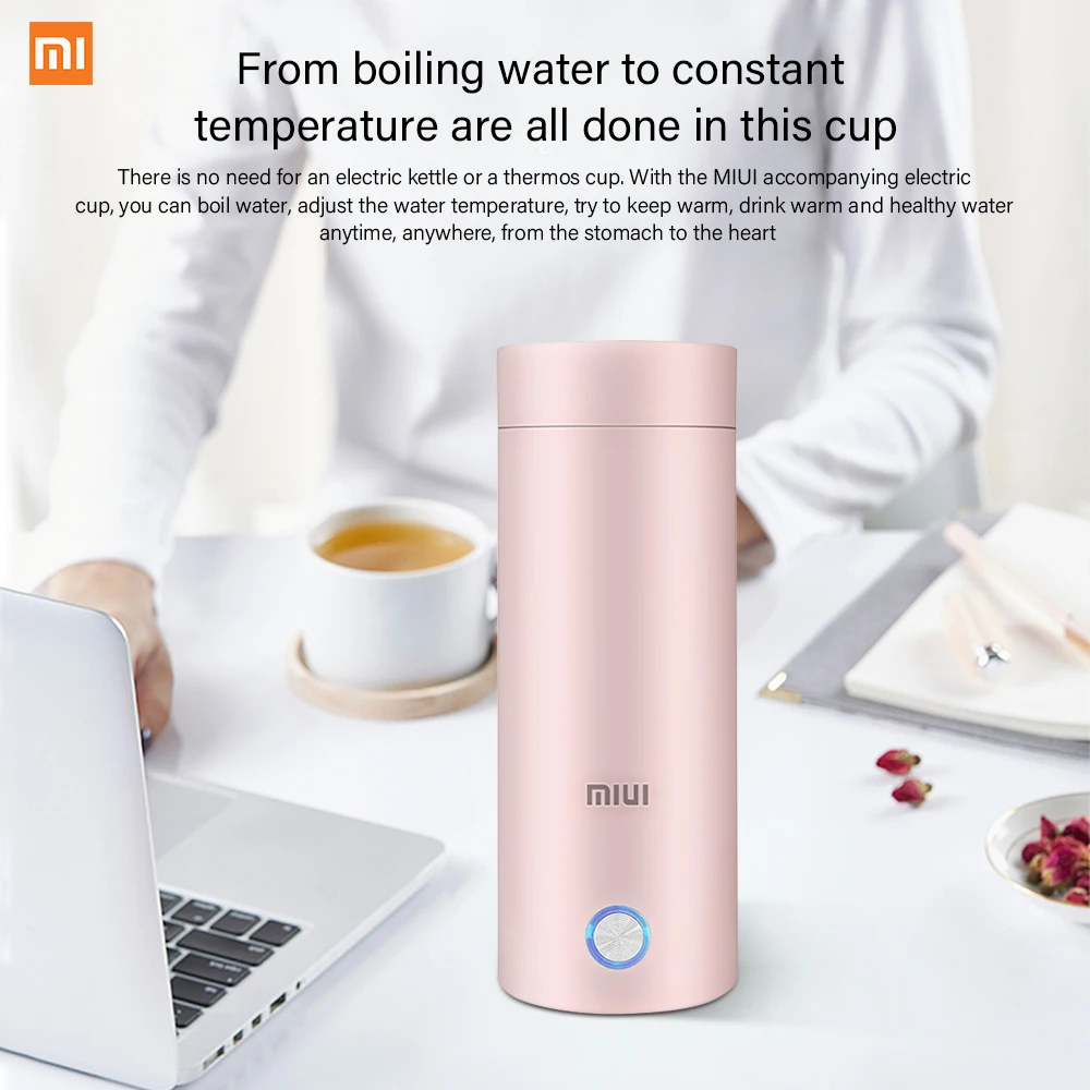 400Ml Di Động Điện KettlesThermal Cốc Pha Trà Cà Phê Du Lịch Đun Sôi Nước Giữ Ấm Nước Thông Minh Ấm Siêu Tốc Đồ Gia Dụng Nhà Bếp