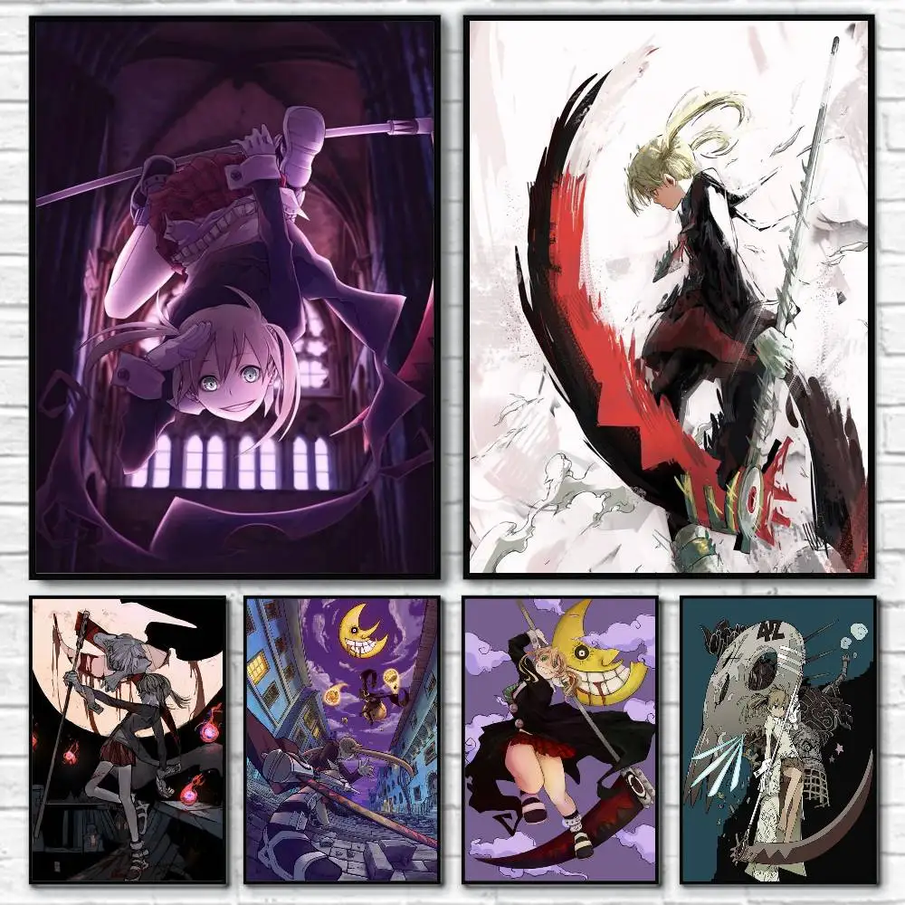 Anime Soul Eater Maka Fanart Posters HD Print Vintage Wall Art Decor for Home Study Room